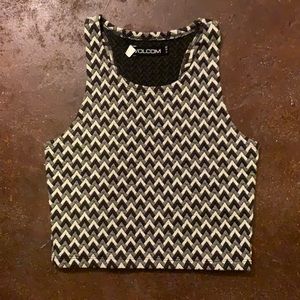 Volcom chevron pattern crop tank